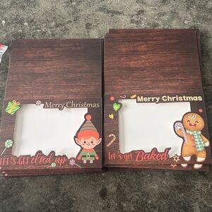 Risky Sayings Christmas Cards with photo holder 16 total 8 of each